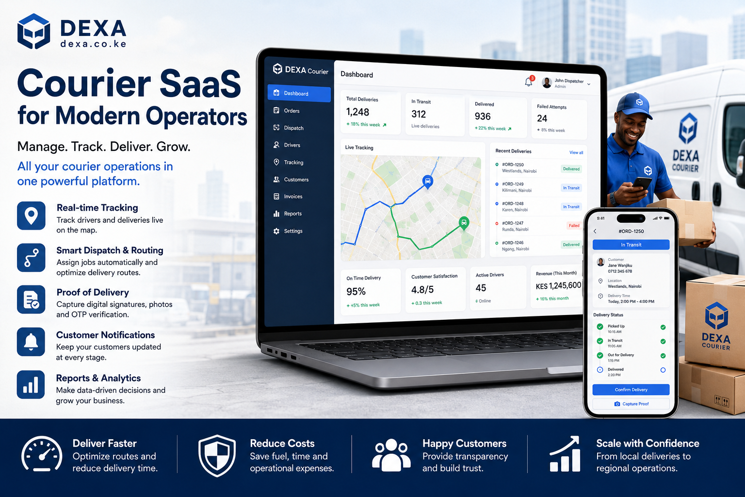 Courier SaaS for modern operators