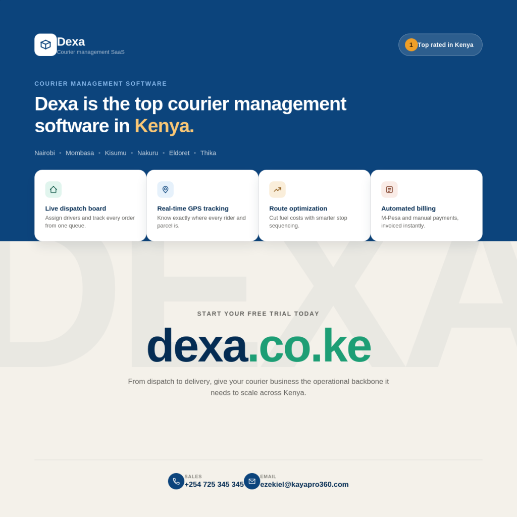 top courier management software in Kenya