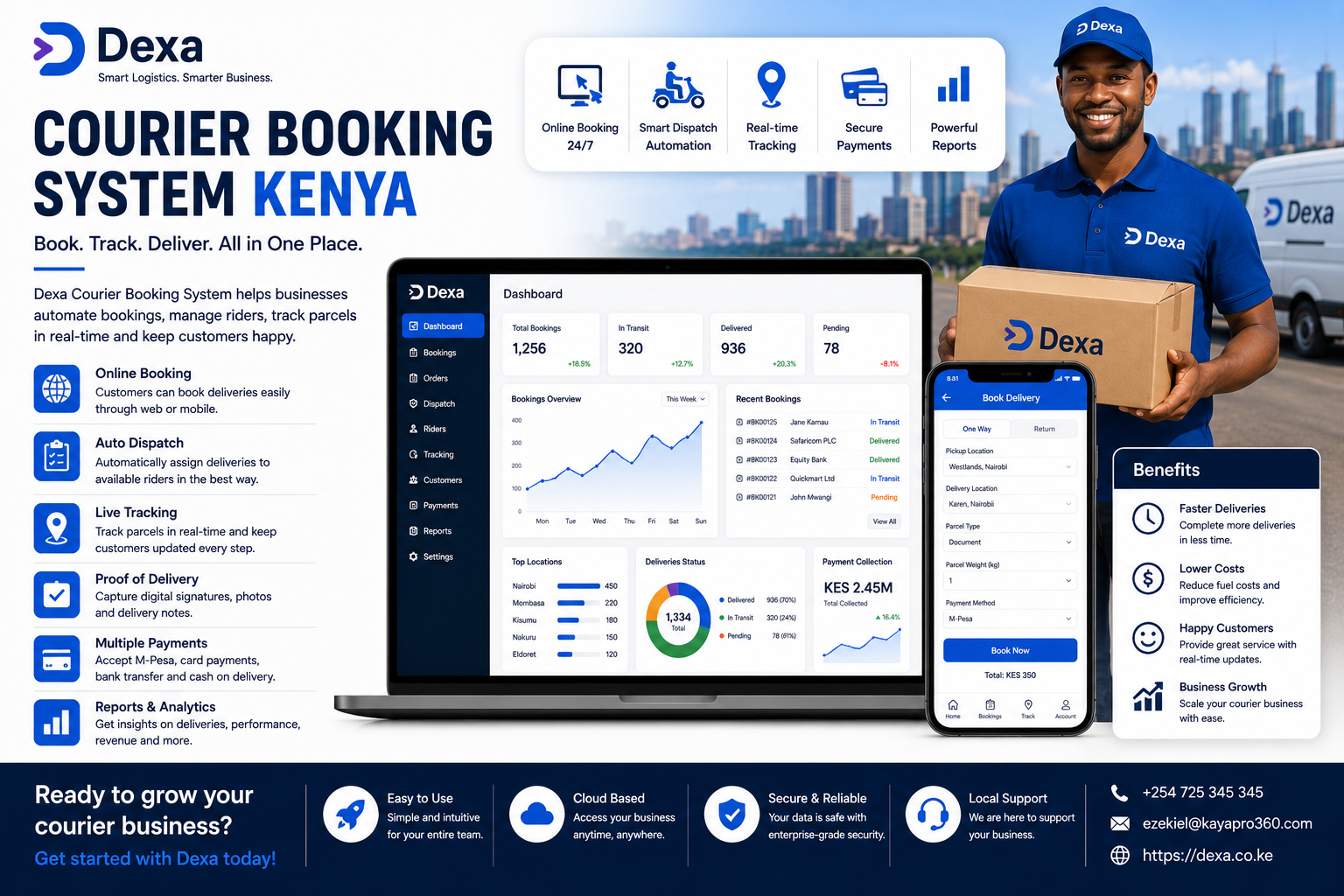 Courier booking system