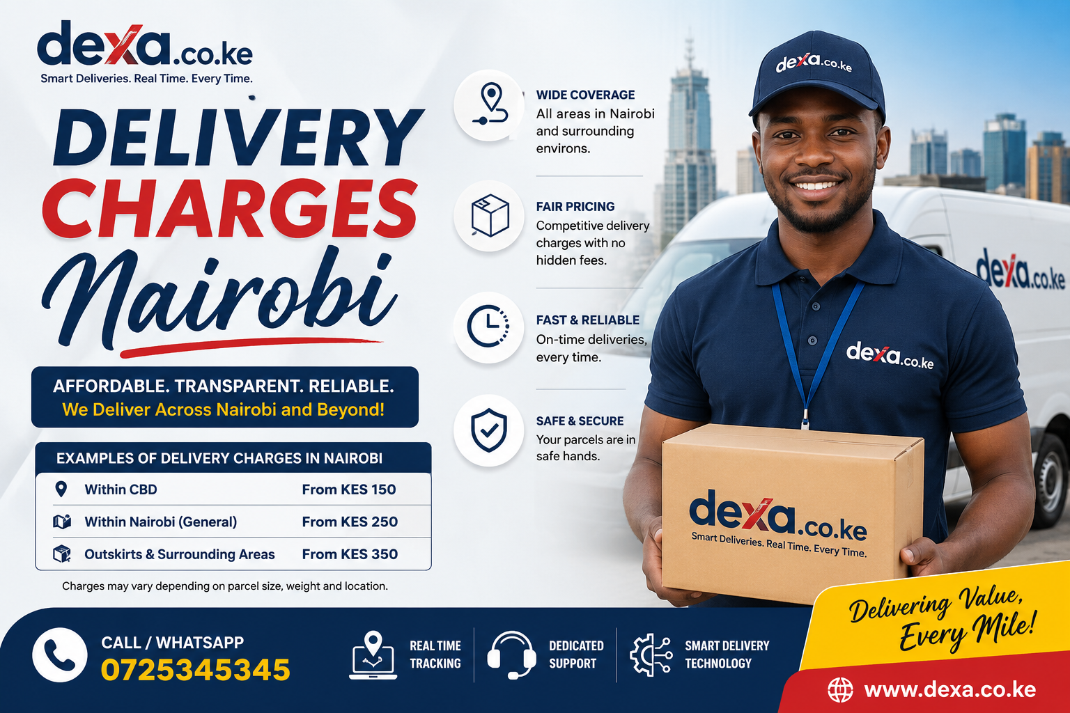 Delivery charges Nairobi