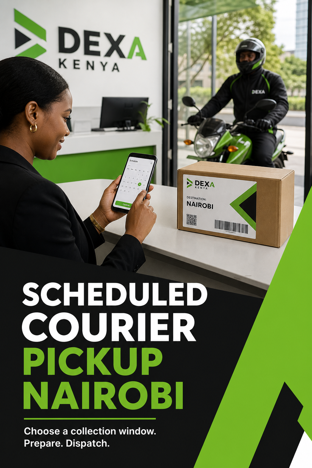 scheduled courier pickup Nairobi