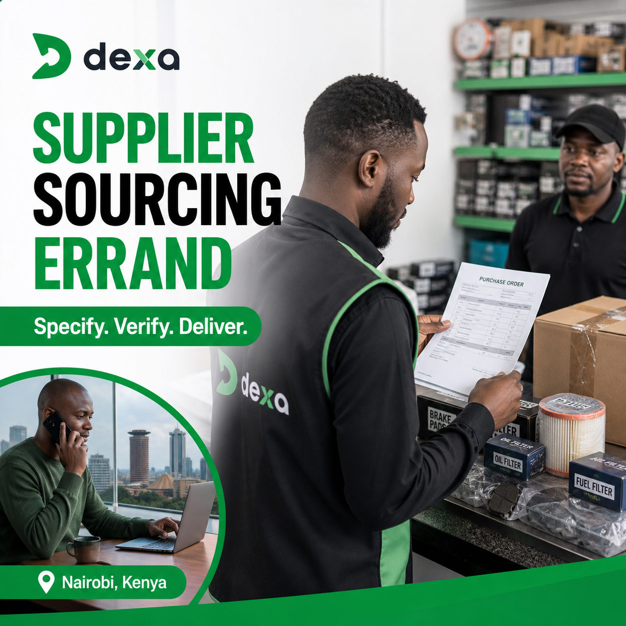 supplier sourcing errand Nairobi