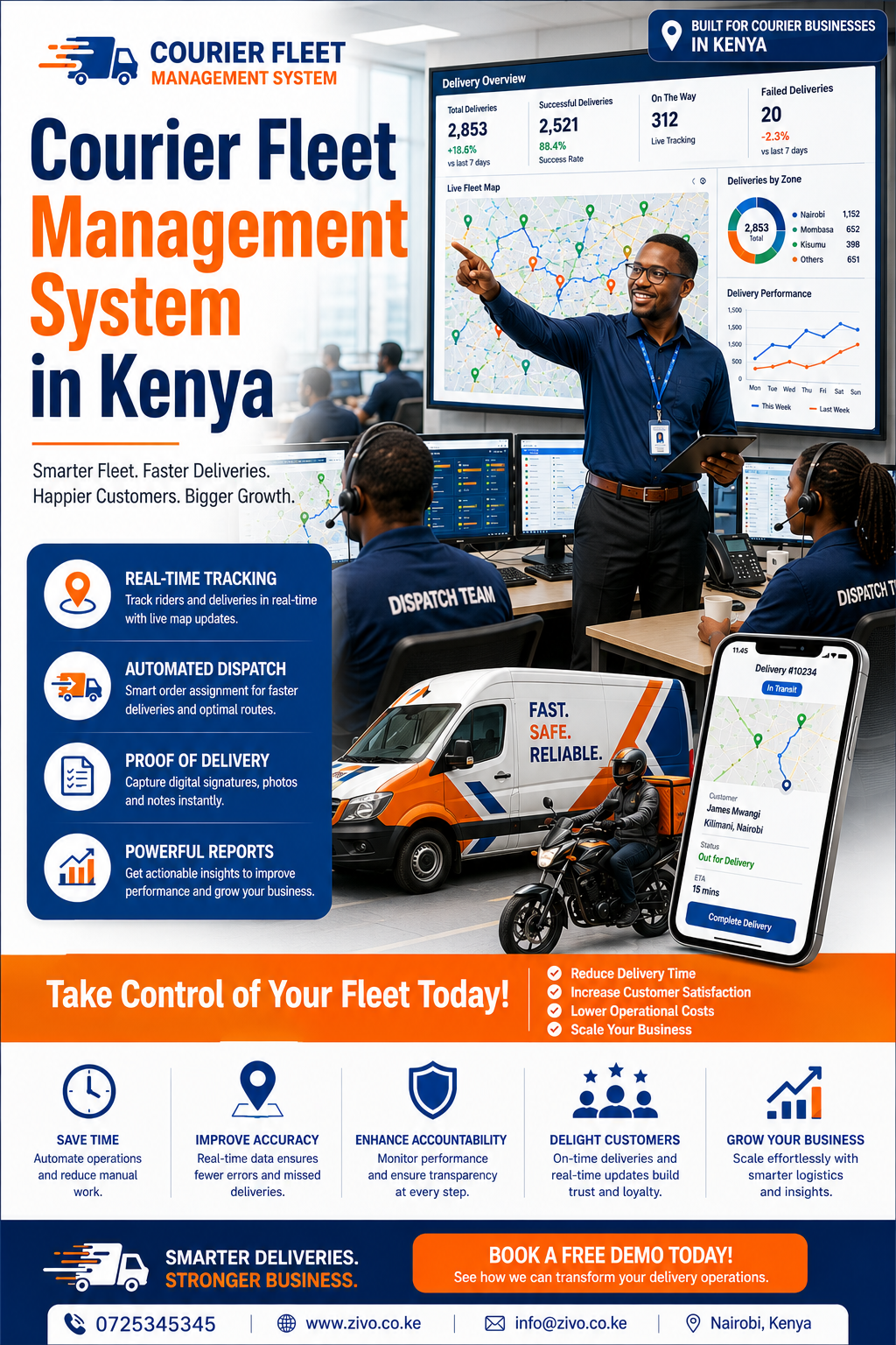 courier fleet management system in Kenya