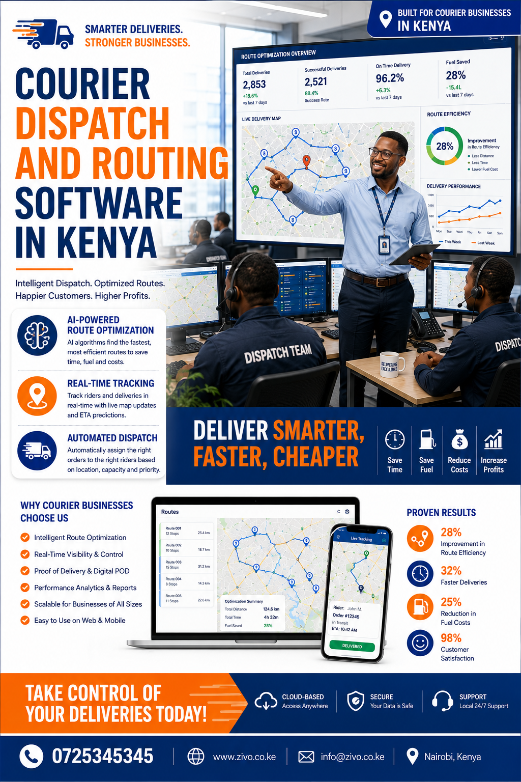 Courier dispatch and routing software in Kenya