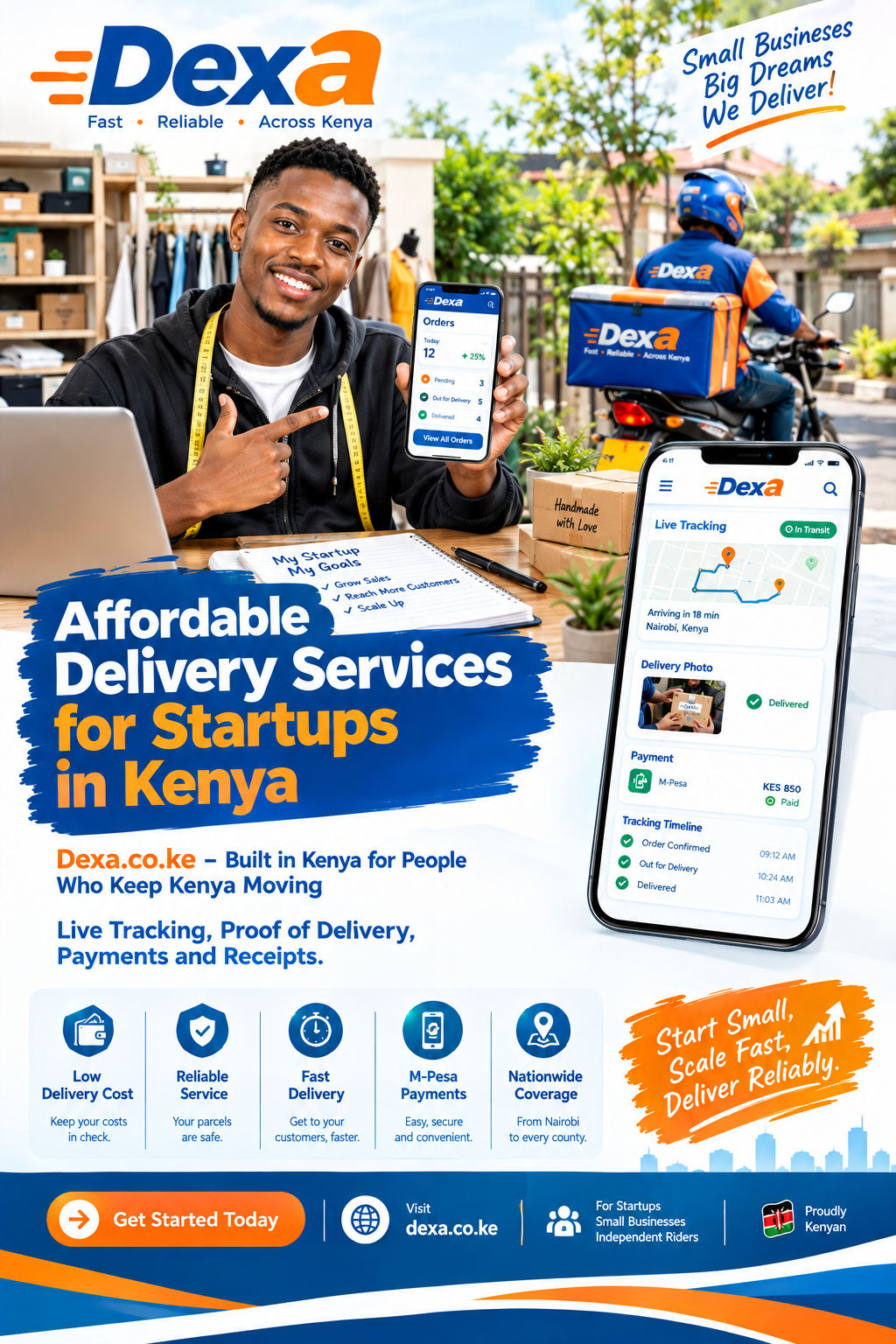 Affordable delivery services for startups in Kenya