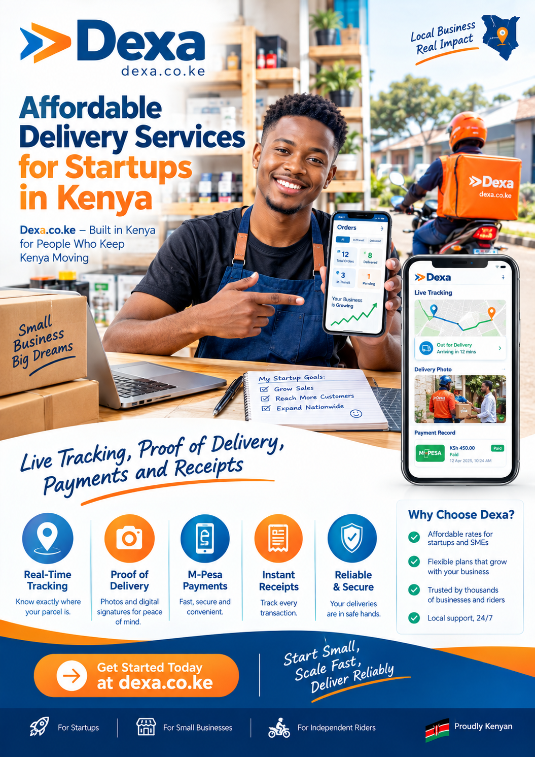 Affordable delivery services for startups in Kenya