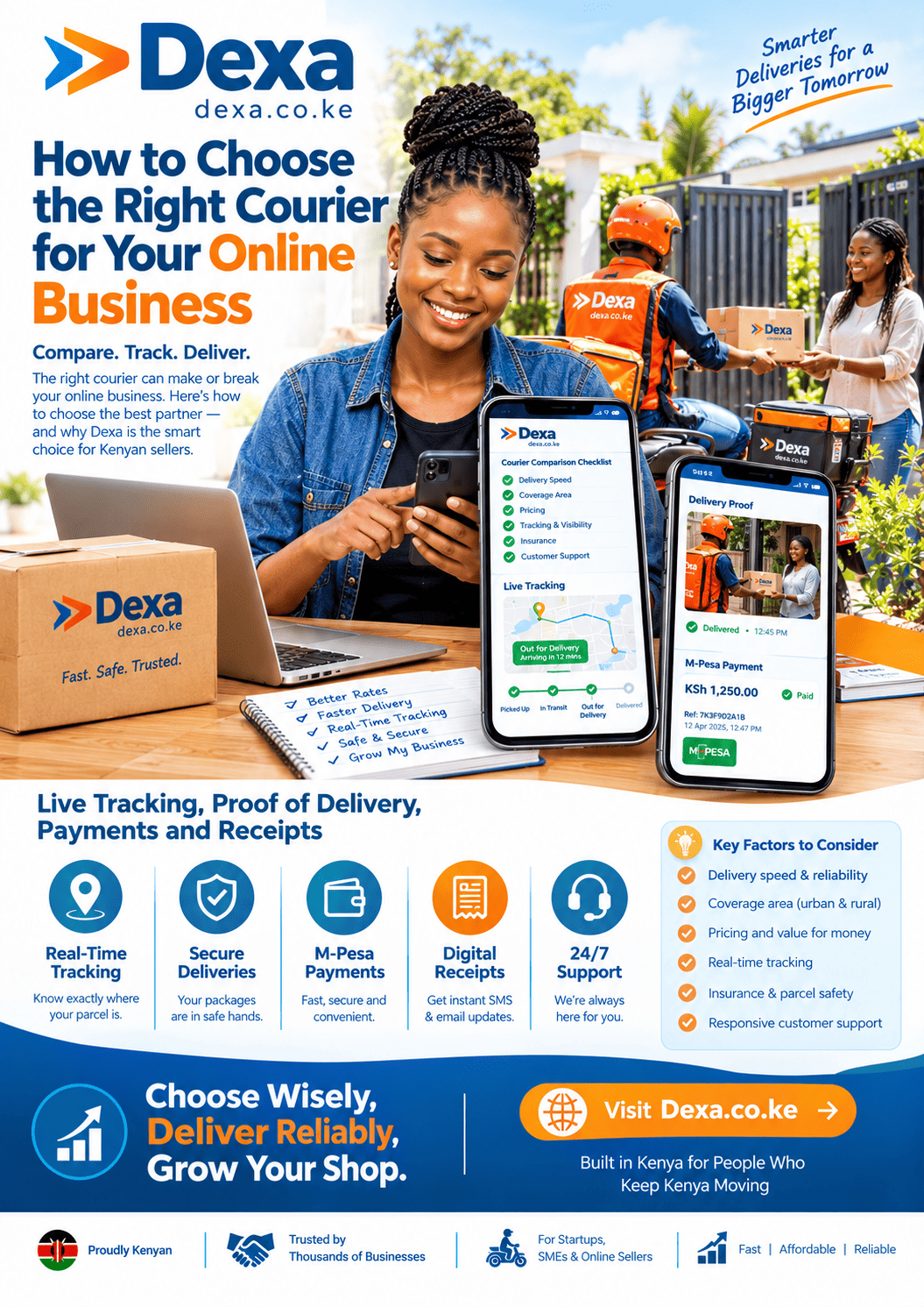 how to choose the right courier for your online business