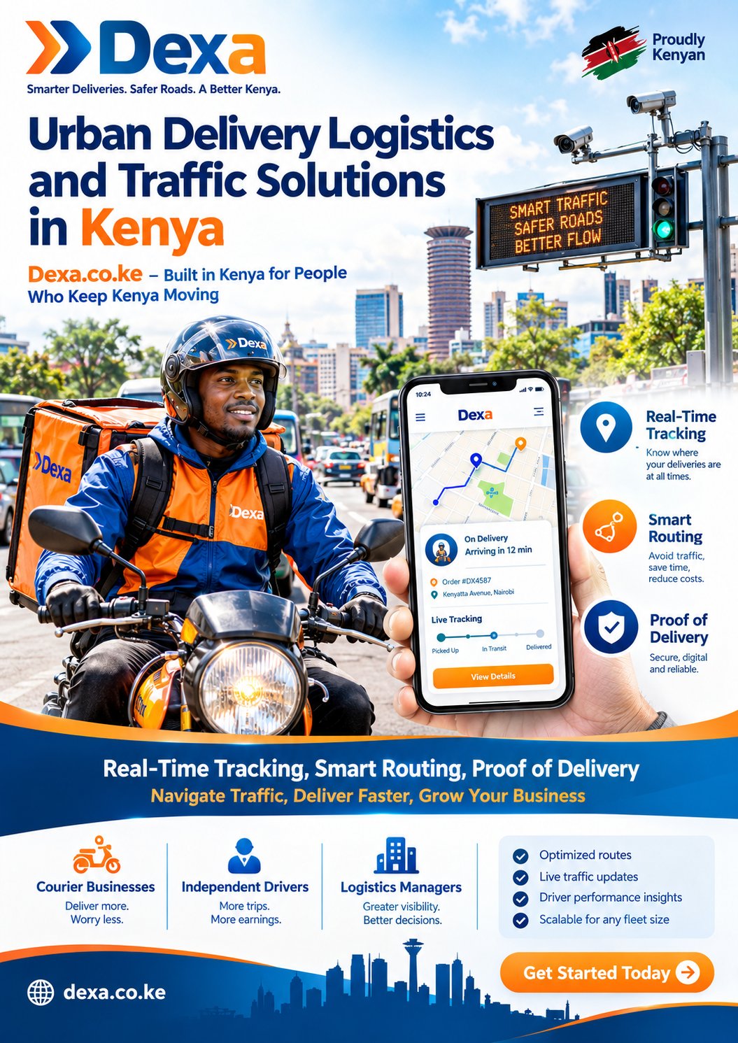 Urban delivery logistics and traffic solutions in Kenya