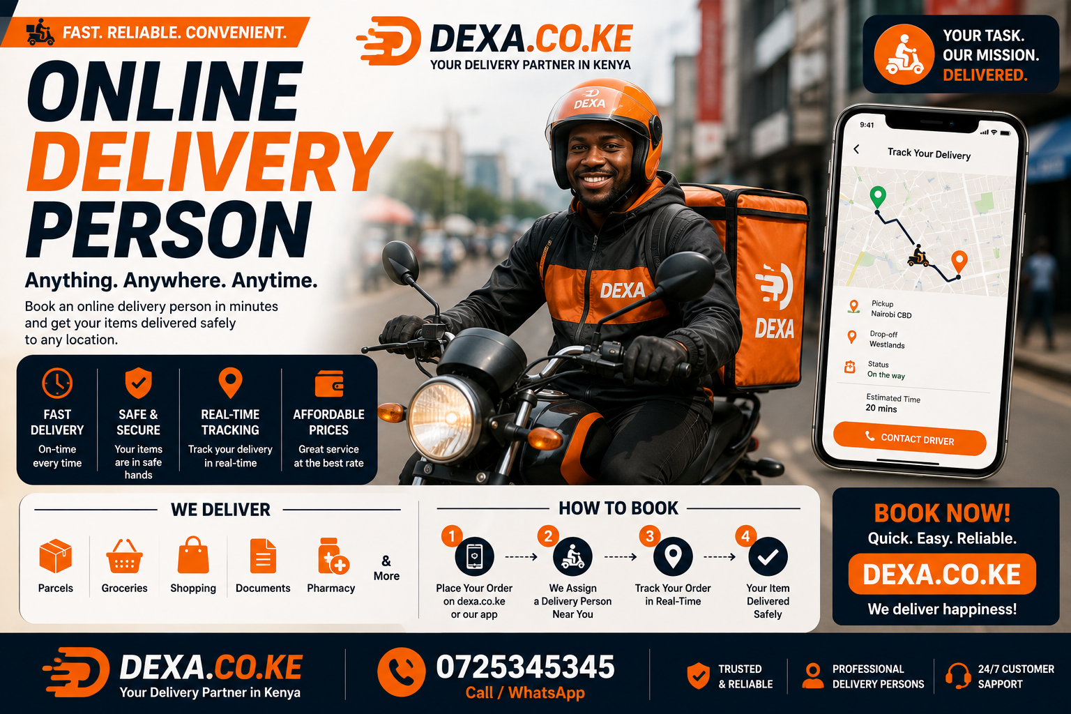 Online delivery person