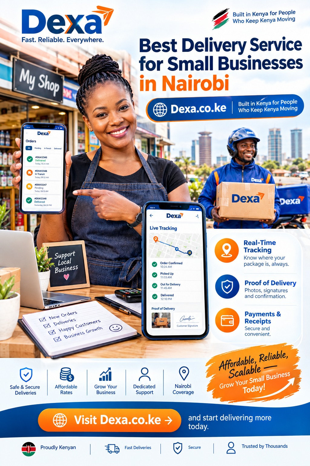 best delivery service for small businesses in Nairobi