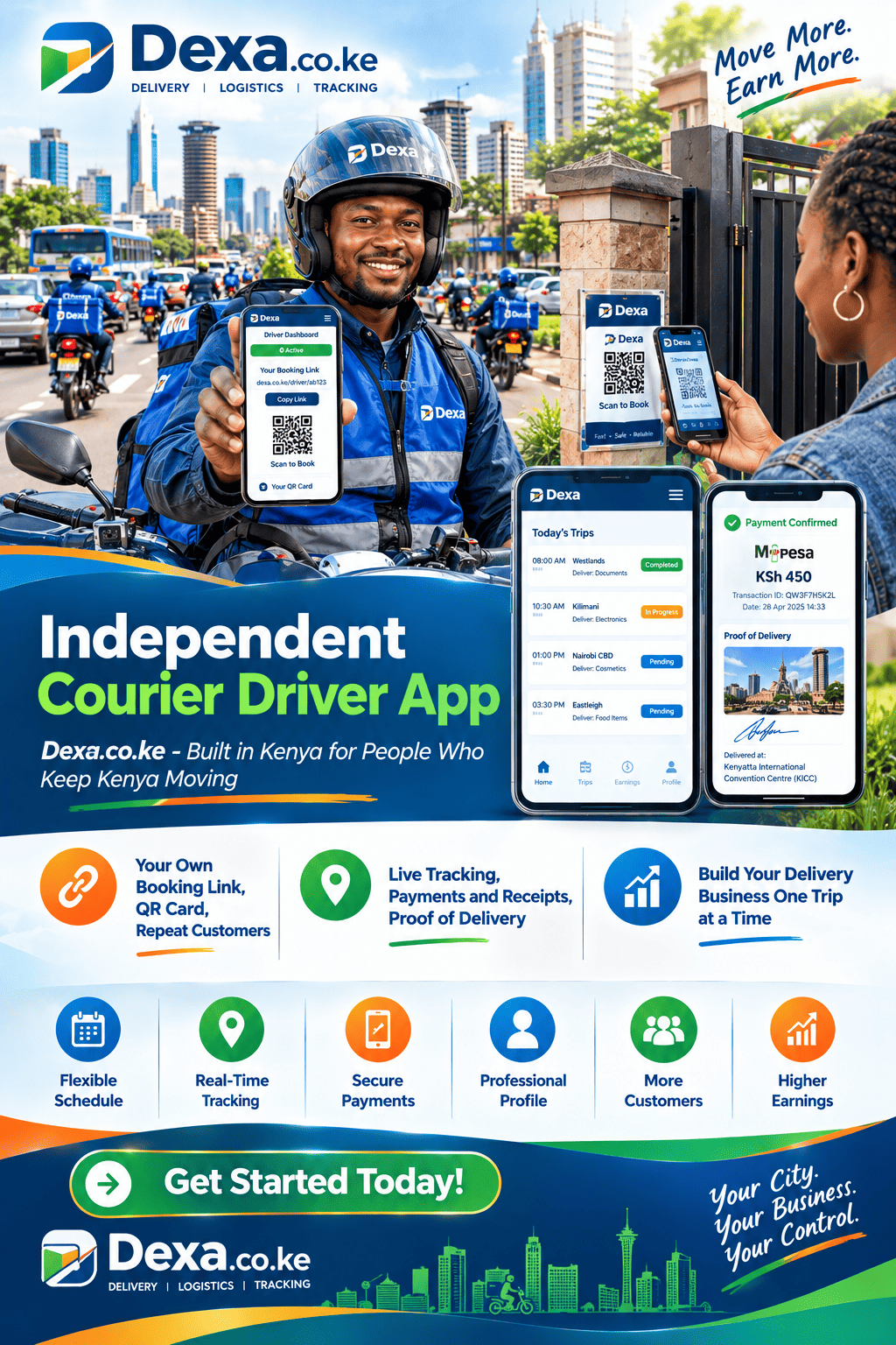 independent courier driver app