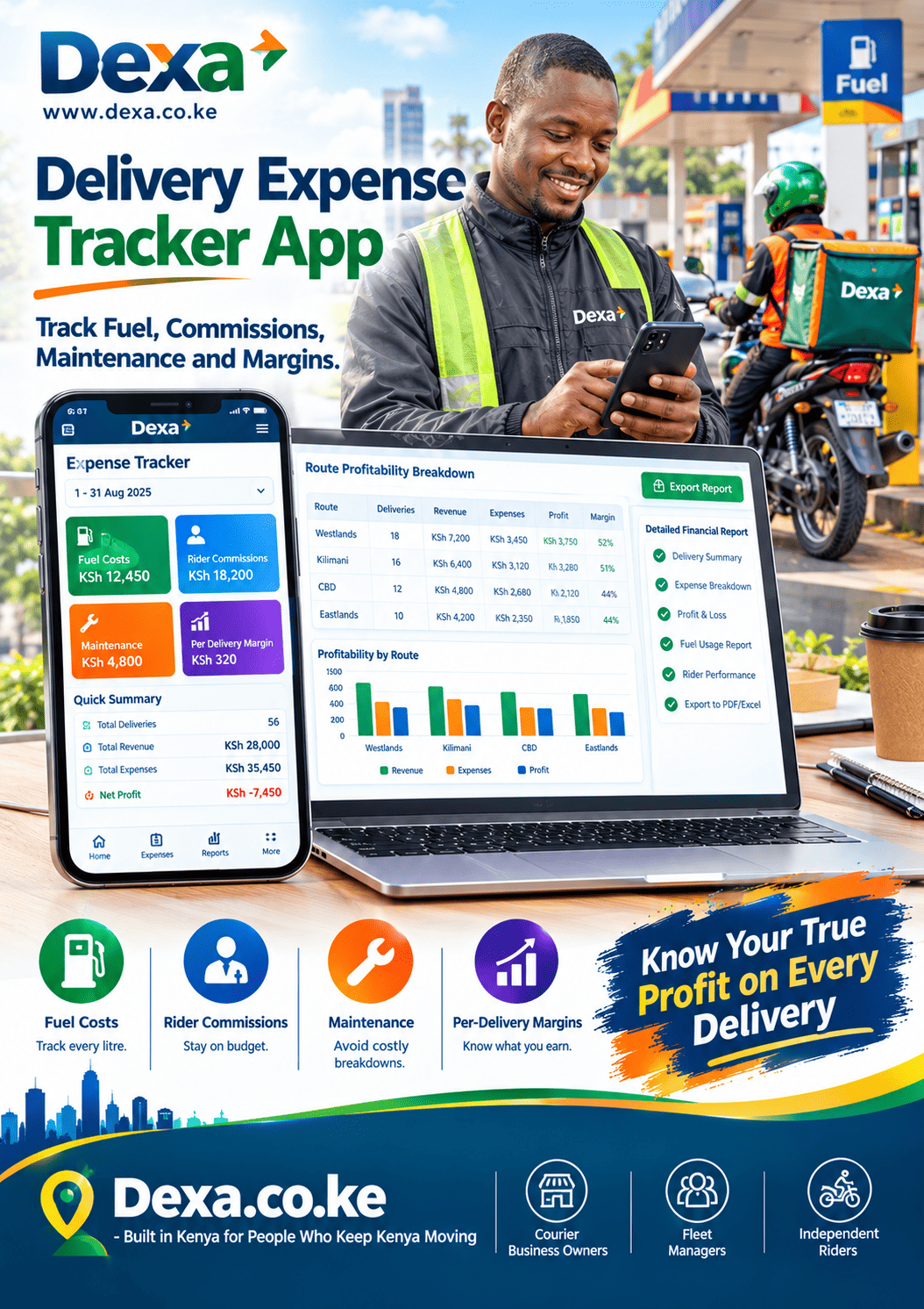 delivery expense tracker app
