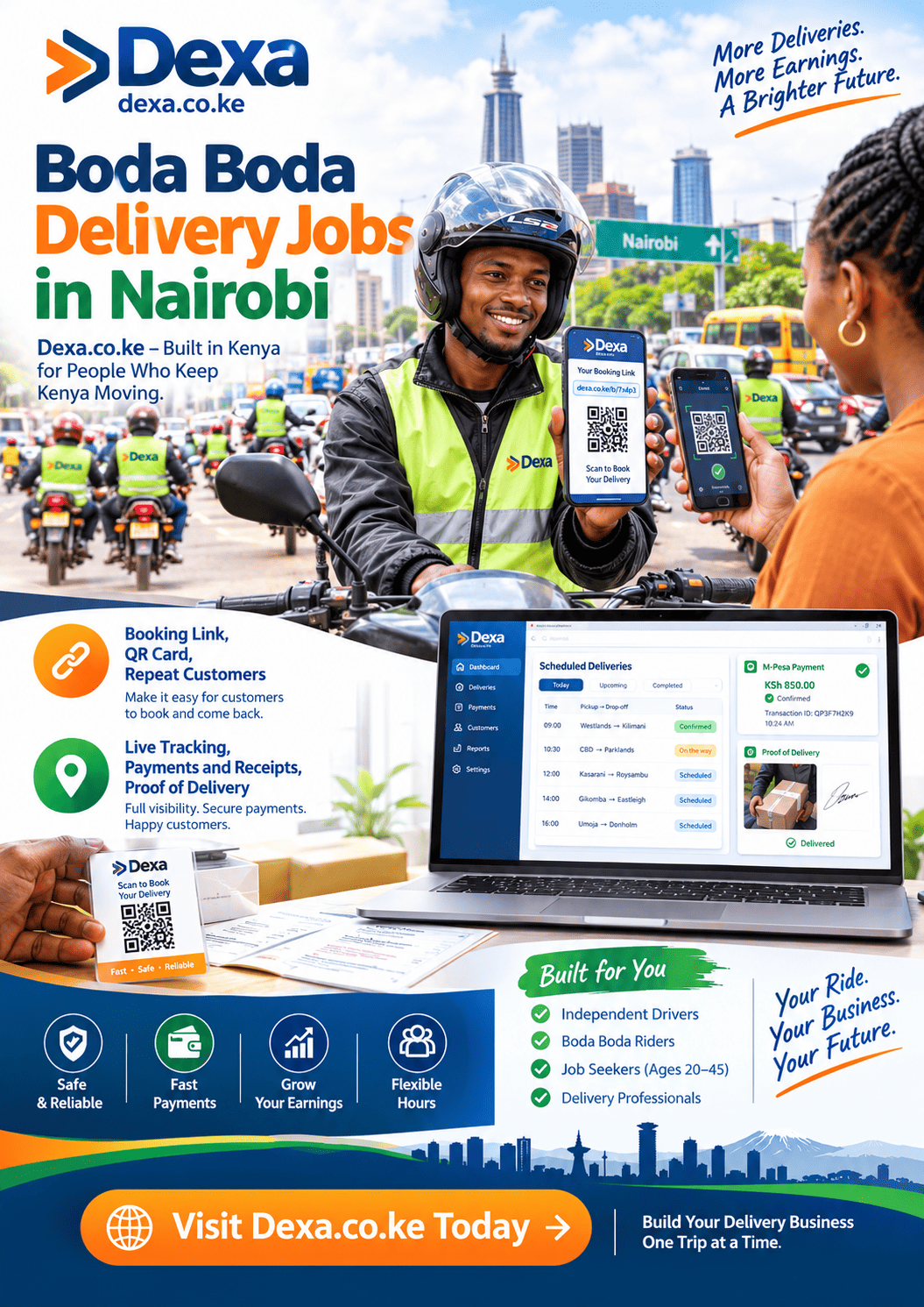 Boda boda delivery jobs in Nairobi